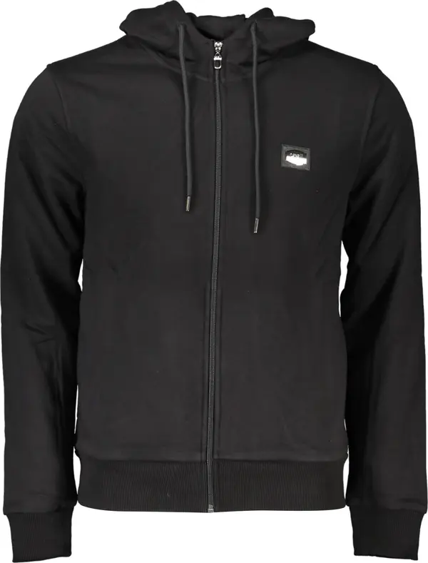 Cavalli Class Черен суитшърт с цип CAVALLI CLASS