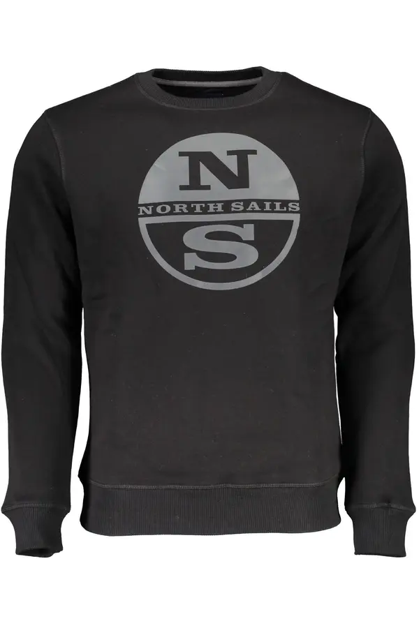 North Sails Черен суитшърт с цип North Sails