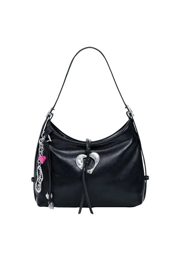 DESIGUAL Черна чанта Desigual с висулка