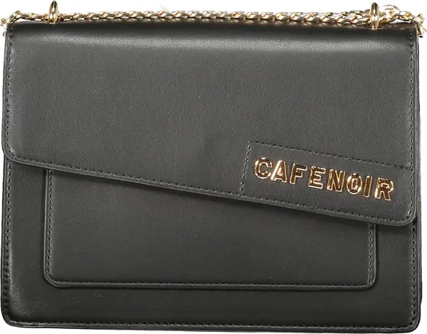 CafeNoir Черна чанта с верижка