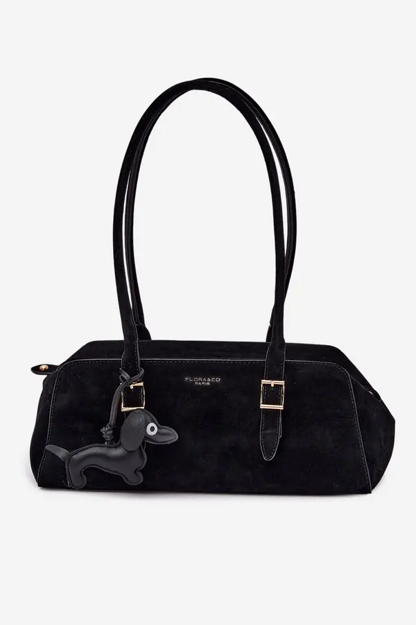 FLORA & CO Черна дамска чанта Flora&amp;Co Noely