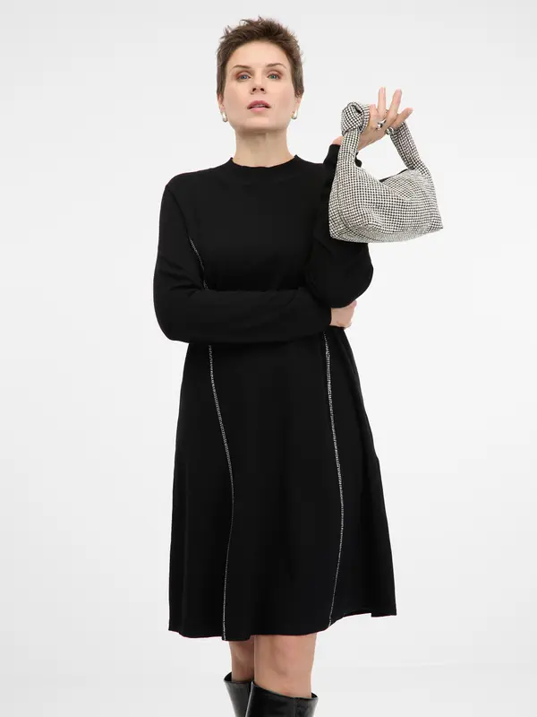 Orsay Черна дамска рокля ORSAY