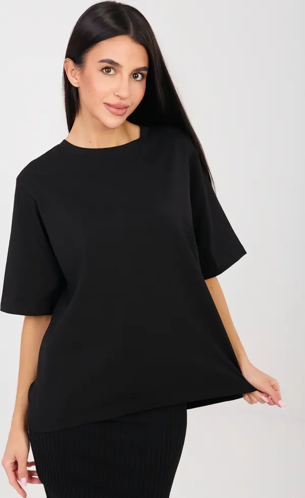 RUE PARIS Черна дамска тениска