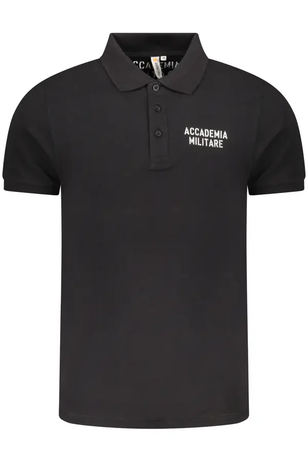 ACCADEMIA MILITARE Черна мъжка поло риза