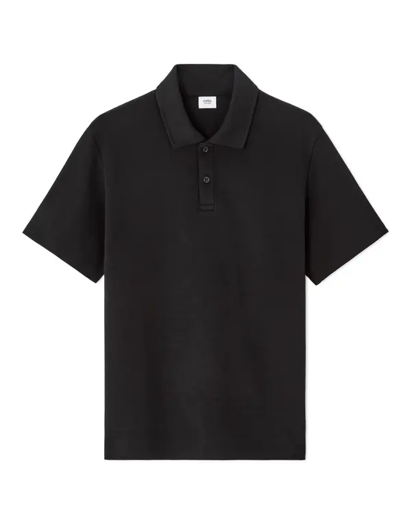 Celio Черна мъжка поло риза Celio