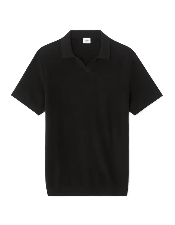 Celio Черна мъжка поло риза Celio