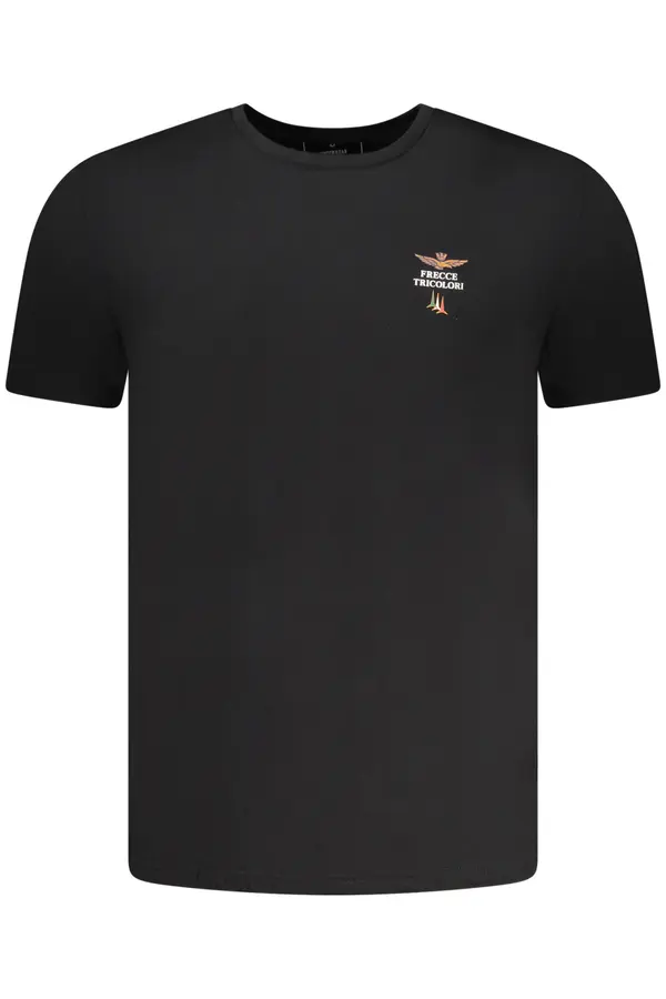 Aeronautica Militare Черна мъжка тениска с къс ръкав