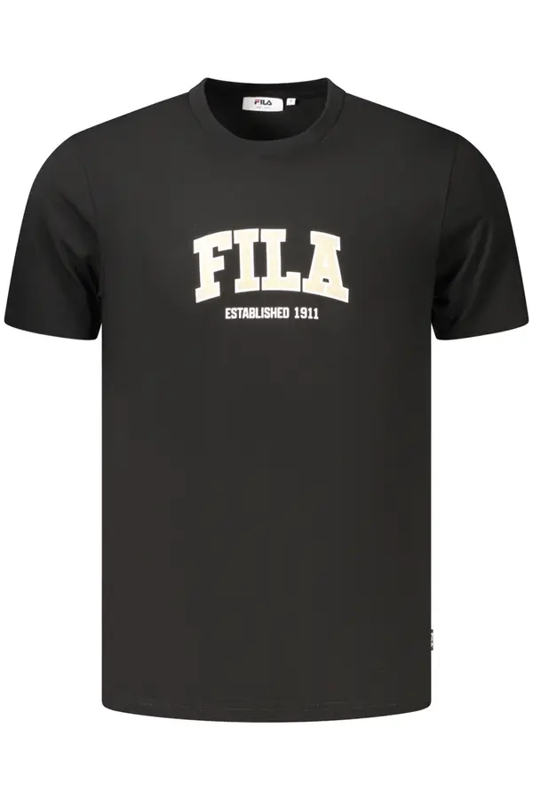 Fila Черна мъжка тениска с къс ръкав
