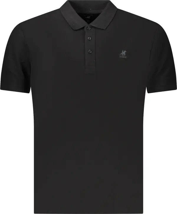 U.S. GRAND Черна мъжка тениска с къс ръкав