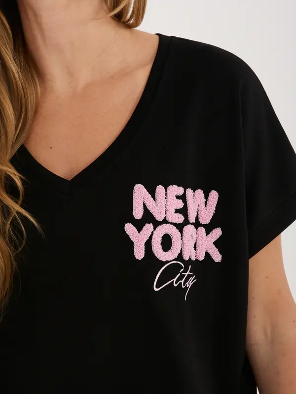 RELEVANCE Черна овърсайз блуза