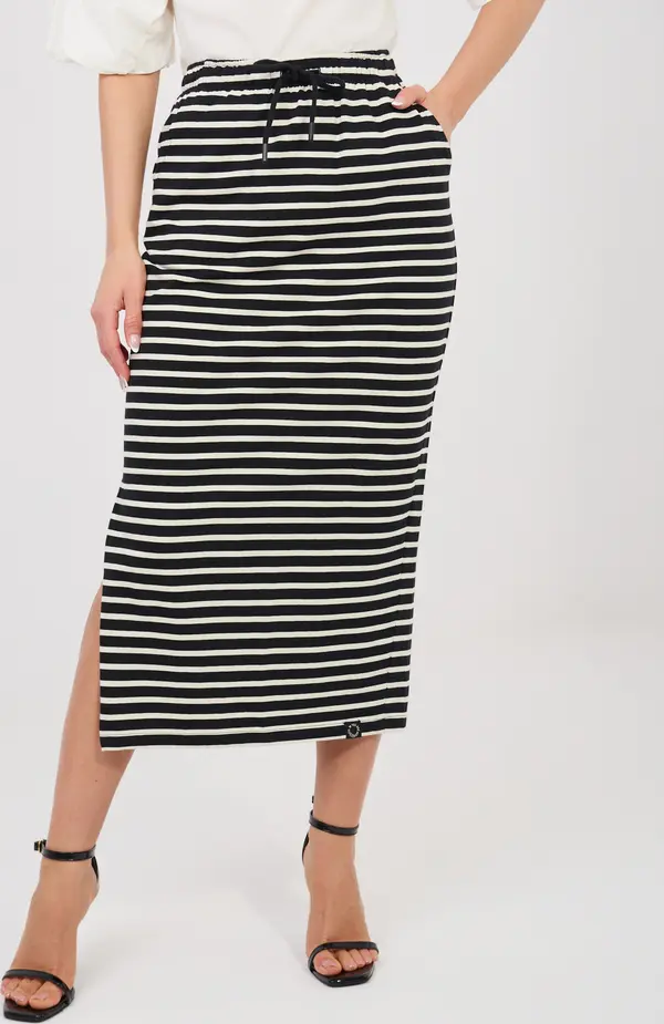 Sublevel Черна памучна пола с цепка