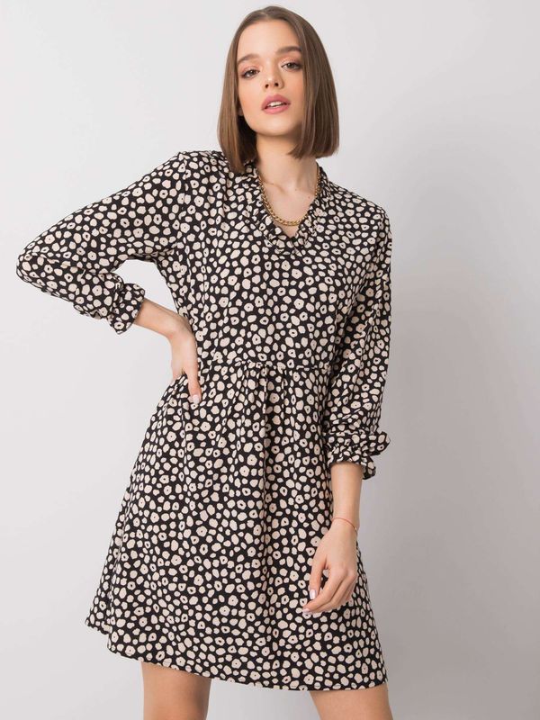 Fashionhunters Черна рокля от Farrah RUE PARIS