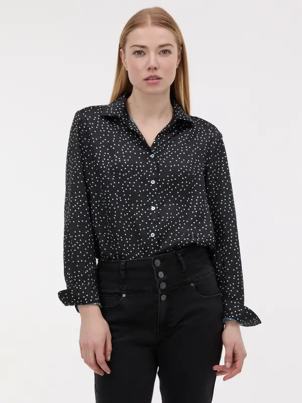 Orsay Черна шарена блуза ORSAY