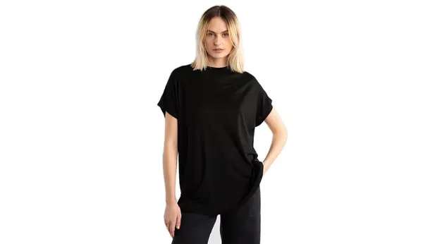 Dedicated Черна тениска Dedicated Top Flor