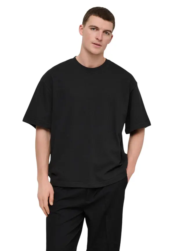 Only Черна тениска Only &amp; Sons