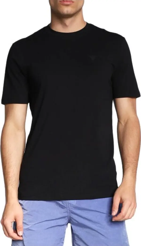 GUESS JEANS Черна тениска с къс ръкав Guess