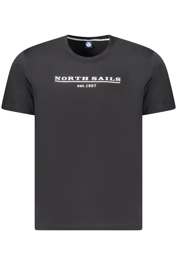 North Sails Черна тениска с къс ръкав NORTH SAILS