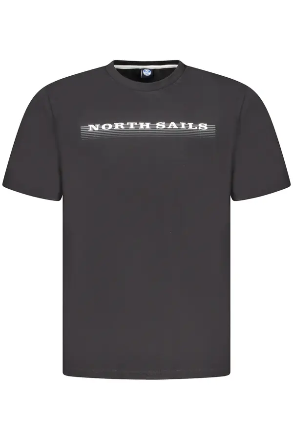 North Sails Черна тениска с къс ръкав NORTH SAILS