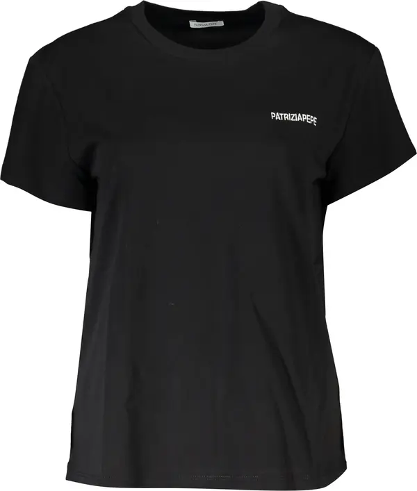 Patrizia Pepe Черна тениска с къс ръкав PATRIZIA PEPE