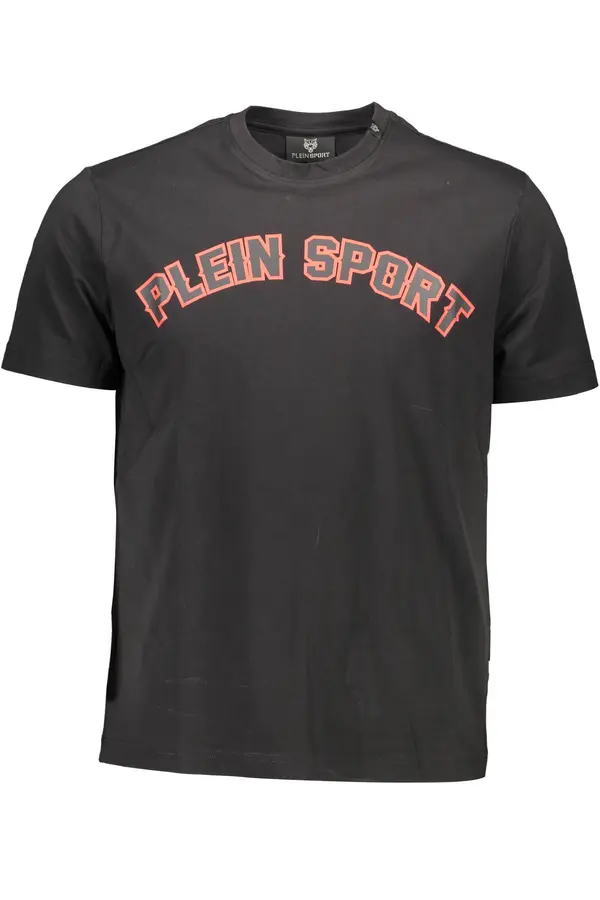 Plein Sport Черна тениска с къс ръкав Plein Sport