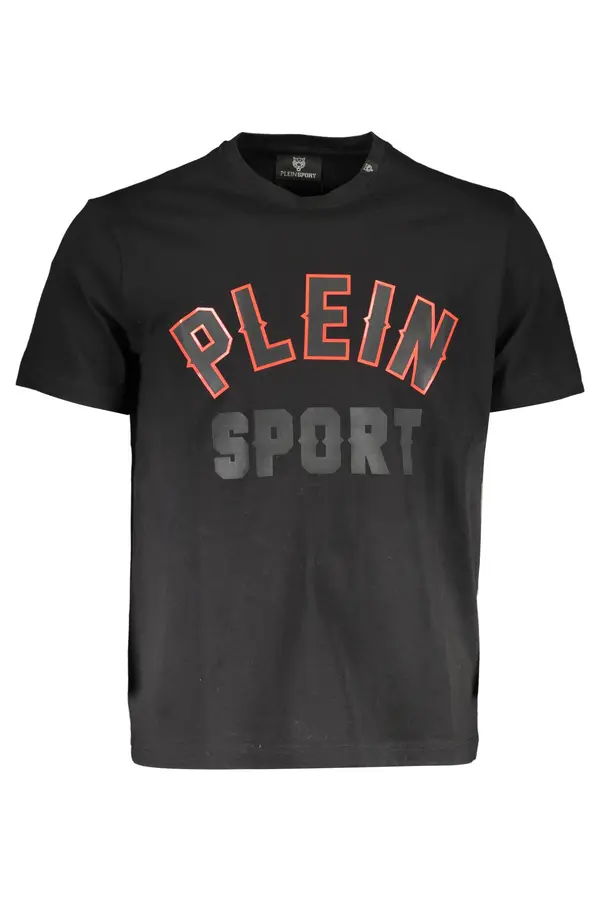 Plein Sport Черна тениска с къс ръкав PLEIN SPORT