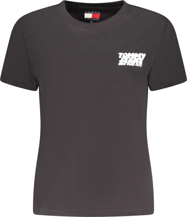 Tommy Hilfiger Черна тениска с къс ръкав Tommy Hilfiger