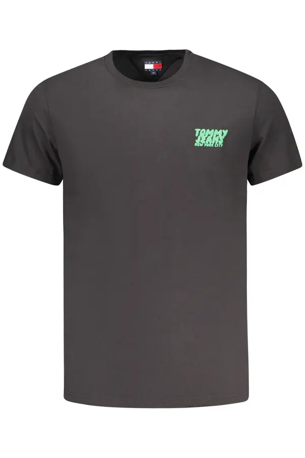 Tommy Hilfiger Черна тениска с къс ръкав Tommy Hilfiger