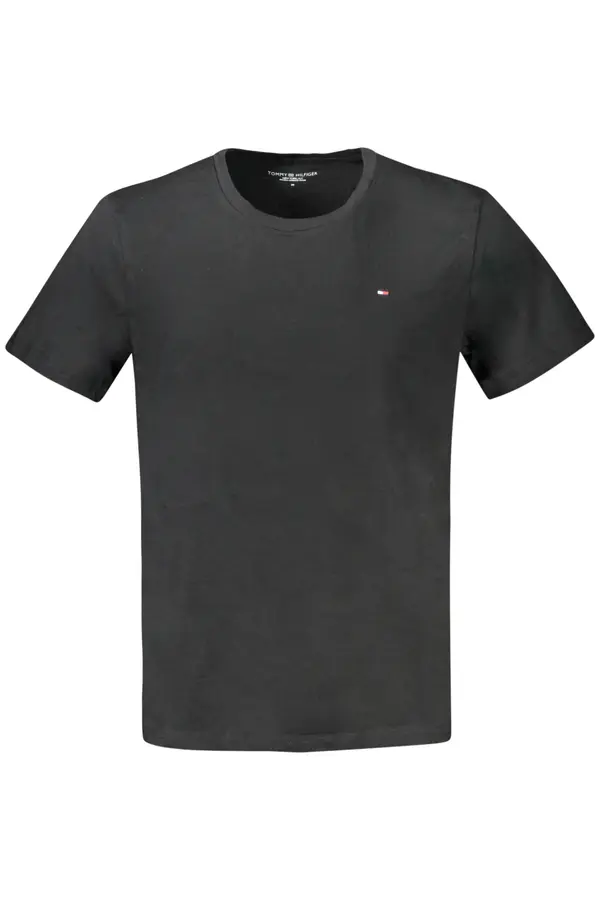 Tommy Hilfiger Черна тениска с къс ръкав Tommy Hilfiger