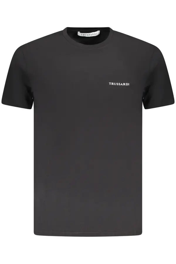 Trussardi Черна тениска с къс ръкав TRUSSARDI