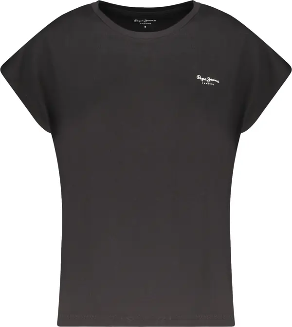 Pepe Jeans Черна тениска с къс ръкав