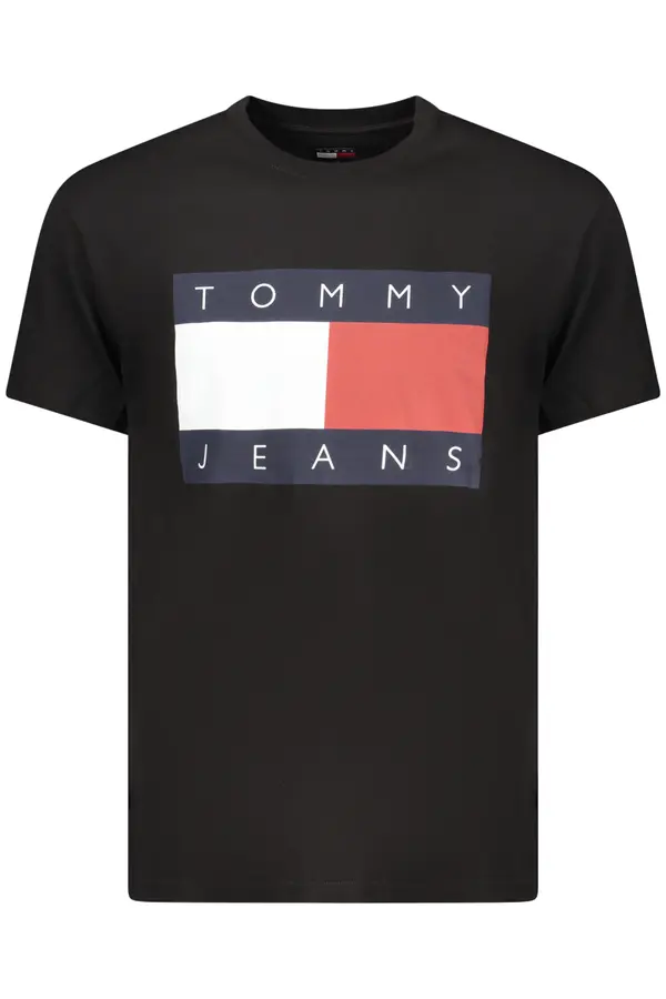 Tommy Hilfiger Черна тениска Tommy Jeans