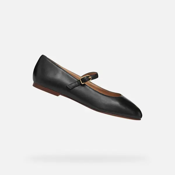 GEOX Черни дамски балетки Geox Marsilea