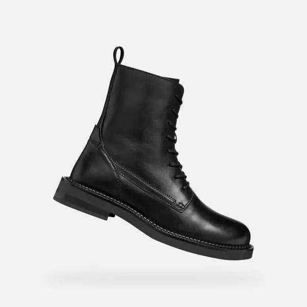 GEOX Черни дамски боти Geox Serilda