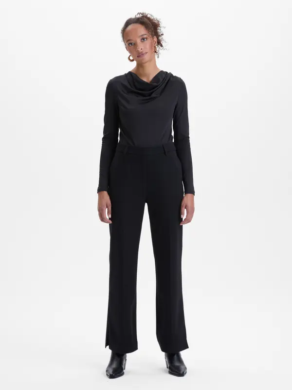 Orsay Черни дамски прави панталони ORSAY