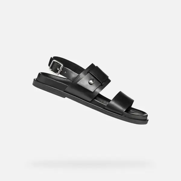 GEOX Черни дамски сандали Geox Adelash