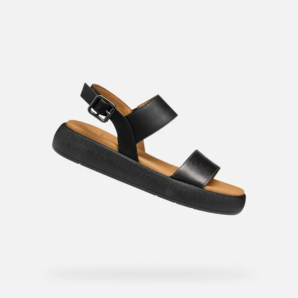 GEOX Черни дамски сандали Geox Camalei
