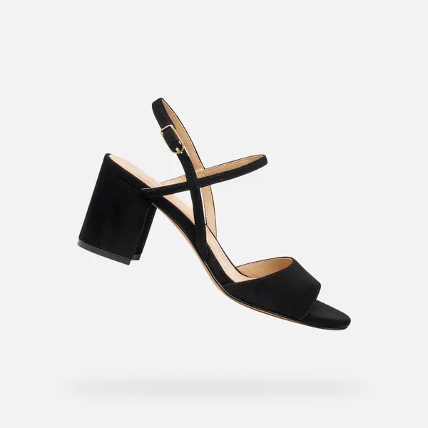 GEOX Черни дамски сандали Geox Virnilisa 65 S