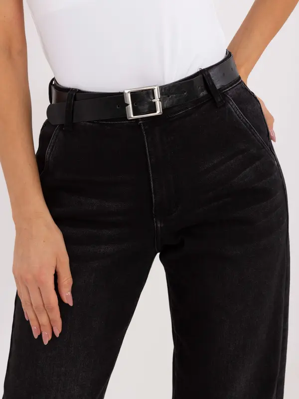 Factory Price Черни дънки с висока талия