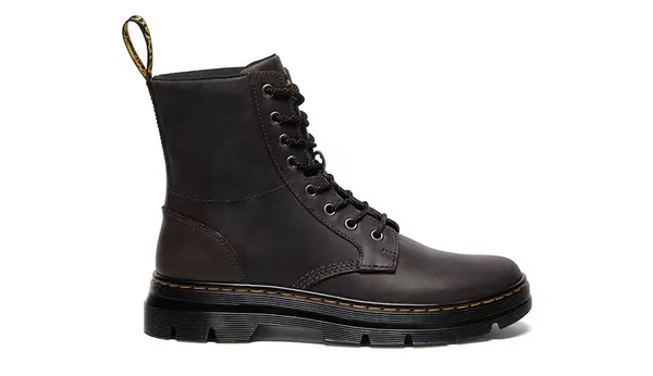 Dr Martens Черни кожени обувки Dr. Martens Combs