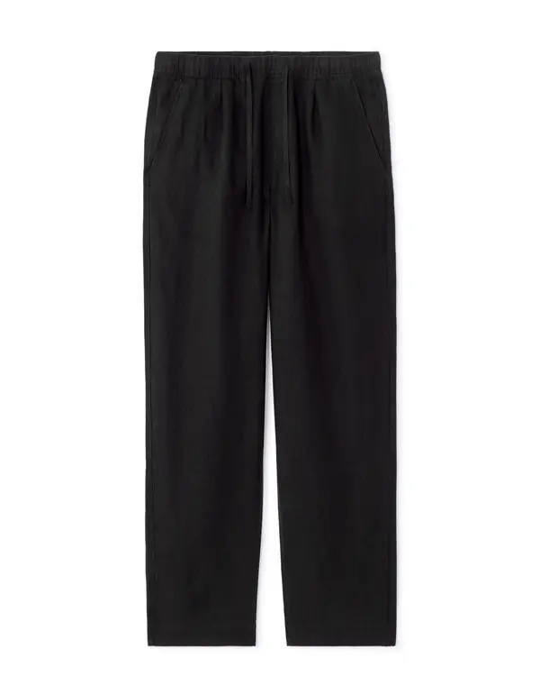 Celio Черни ленени панталони Celio Lolinos