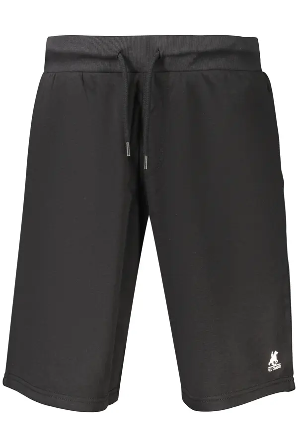 U.S. GRAND Черни мъжки спортни панталони с дължина три четвърти