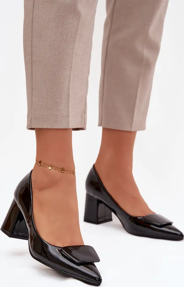 Boto Черни обувки с декорация Isoline