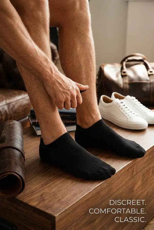 Milena Черни ултра тънки чорапи до глезена Милена