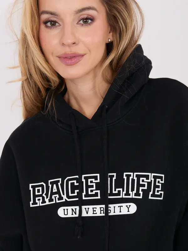 Factory Price Черно качулка Race Life