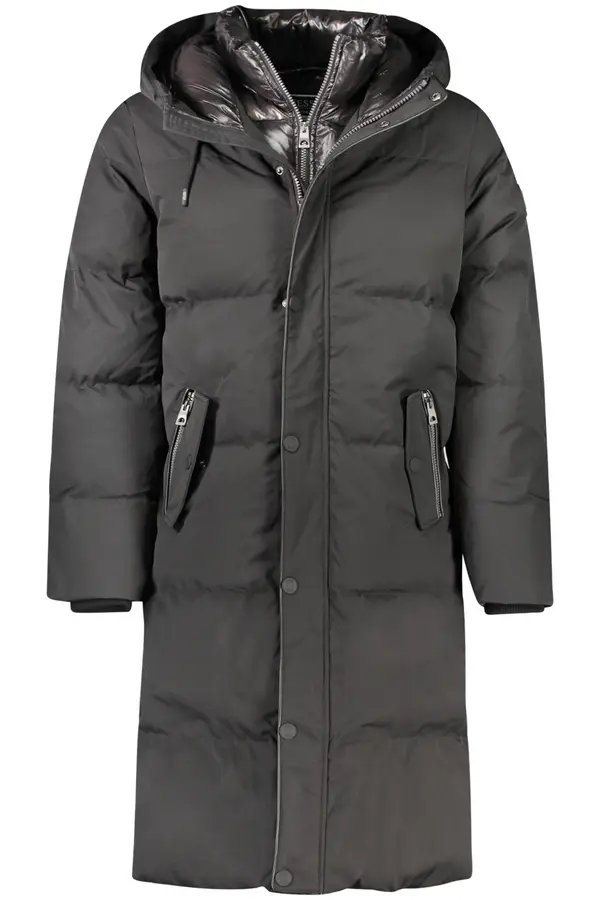 GUESS JEANS Черно зимно яке Guess Jeans