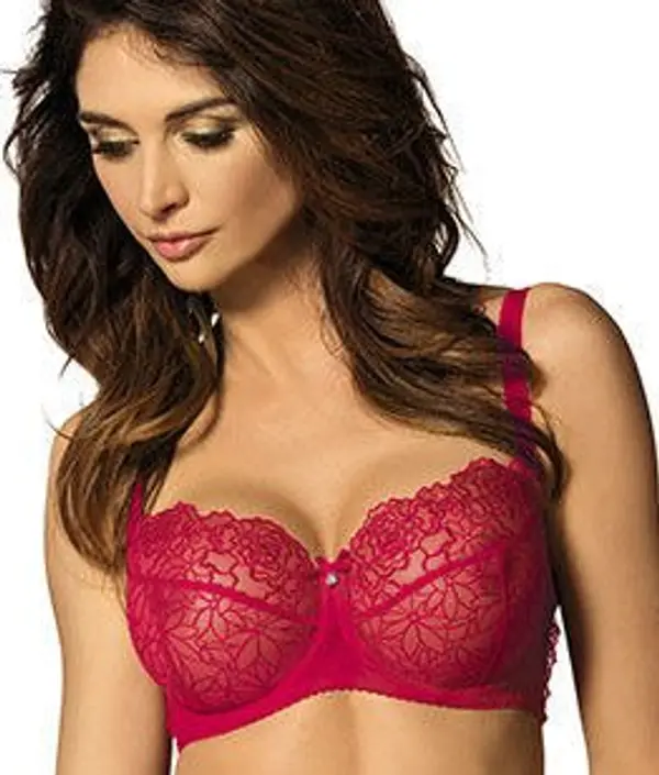Gorteks Червен дантелен сутиен