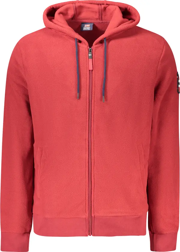 NORWAY 1963 Червен мъжки суичър с качулка