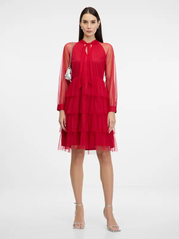 Orsay Червена дамска рокля ORSAY