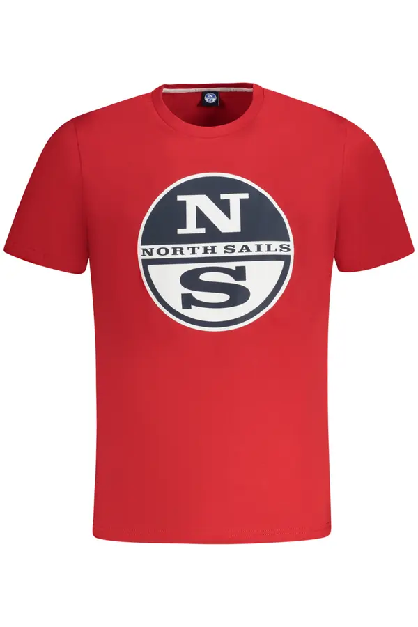 North Sails Червена тениска с къс ръкав NORTH SAILS