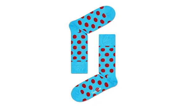 Happy Socks Честити чорапи Big Dot сини